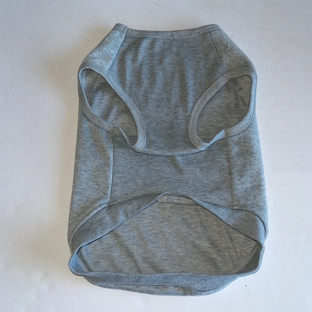 Santa I Tried, Santa I Believe Gray And Red Medium Dog Sweater